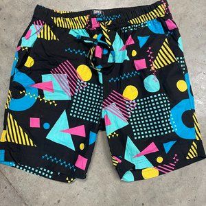 Vintage 80's style vibrant shorts by Super Massive sz Medium